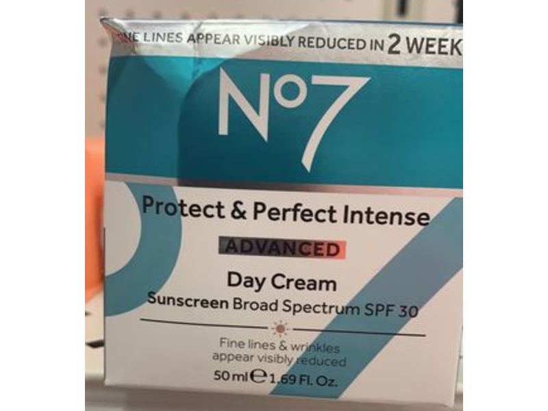 No7 Protect & Intense Advanced Day Cream, Advanced, SPF 30, 1.69 fl oz/50 mL