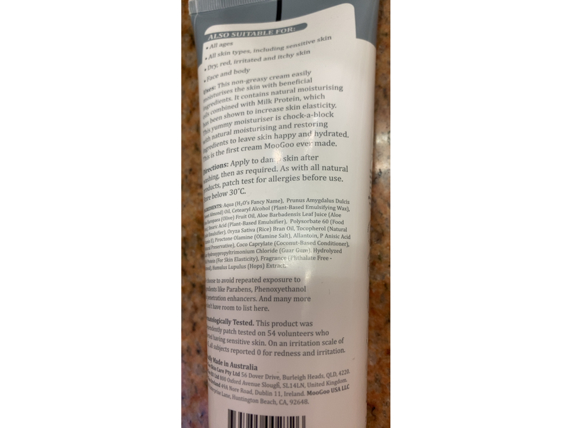 MooGoo Natural Skin Milk Udder Cream, 7 oz/200 g