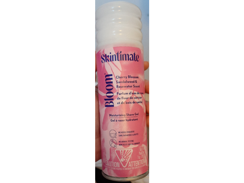 Skintimate Bloom Moisturizing Shave Gel, Cheery Blossom, Sandalwood & Rosewater Scent , 7 oz/198 g