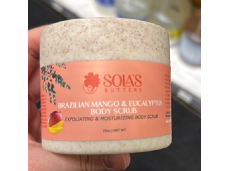 Sola's Butters Body Scrub, Brazillian Mango & Eucalyptus, 4 oz