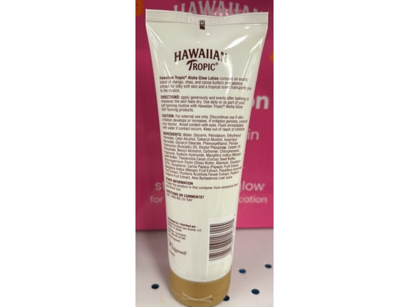 Hawaiian Tropic Aloha Glow Lotion, Tropical Mango & Papaya, 8 fl oz/236 mL