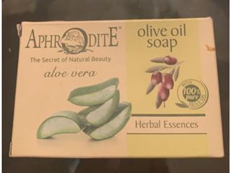 Aphrodite Olive Oil Soap with Aloe Vera, 3.53 oz/100 g