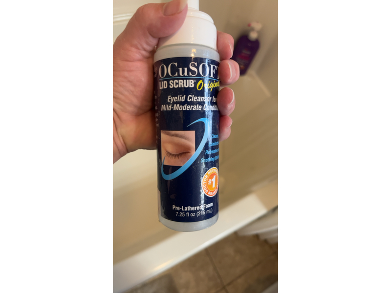 OCuSOFT Lid Scrub Original Foaming Eyelid Cleanser, 7.25 fl oz/215 mL