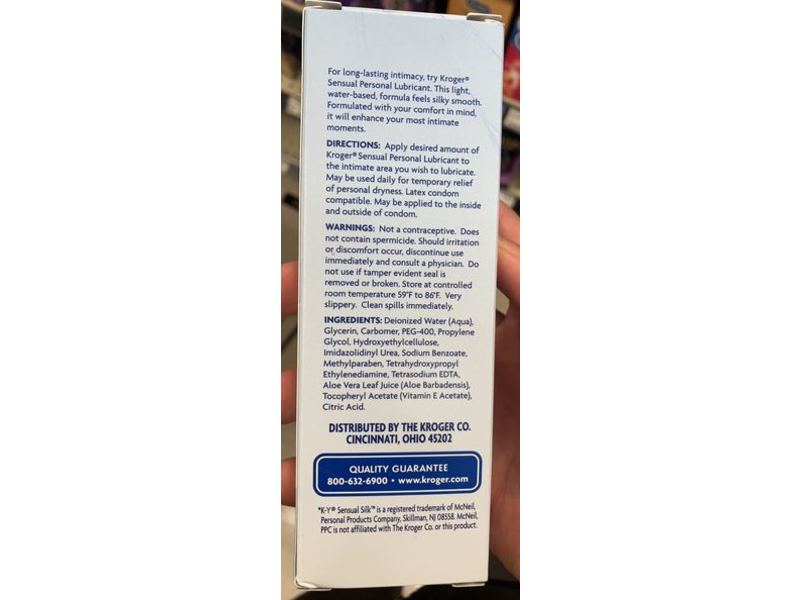 Kroger Sensual Personal Lubricant For Enhanced Ultimate Moments, 4.5 fl oz/133 mL