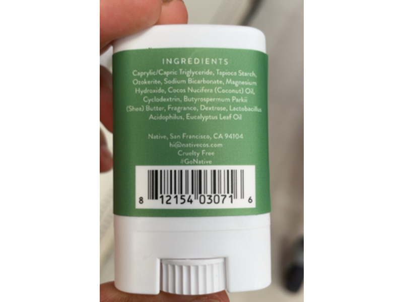 Native Eucalyptus & Mint Mini Deodorant, 0.35 oz