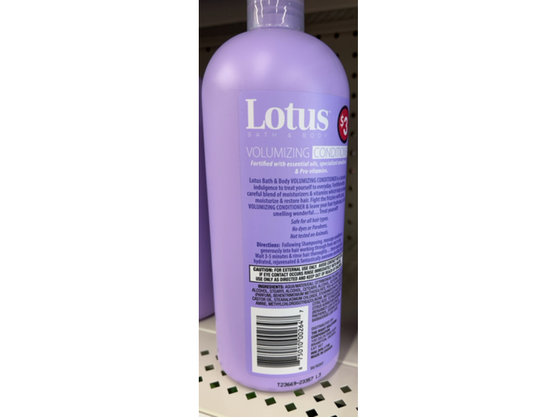 Lotus Bath & Body Volumizing Conditioner, 28 fl oz/828 mL