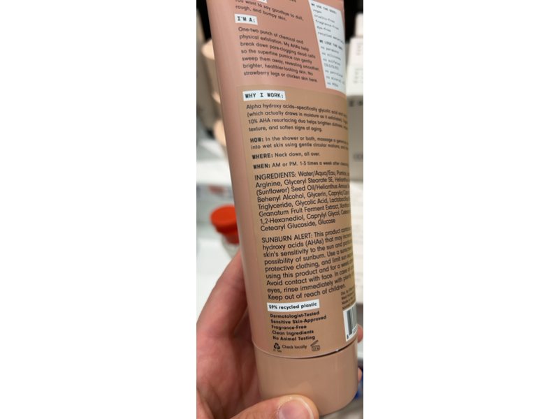 Versed Buff It Out Exfoliating Body Scrub, Aha, 6 fl oz/177 mL