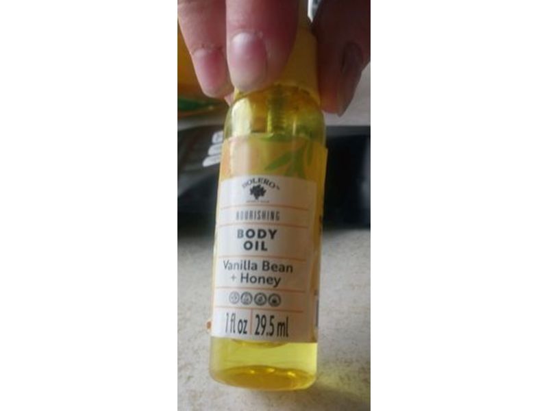 Bolero Beverly Hills Nourishing Body Oil, Vanilla Bean & Honey, 1fl oz/29.5 mL