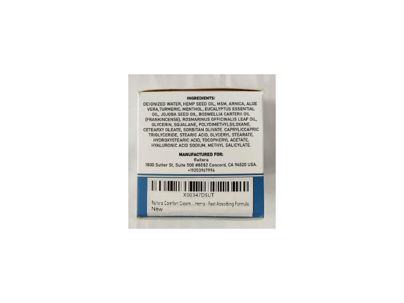 Raitera Comfort Soothing Cream, Nervara, 7 oz