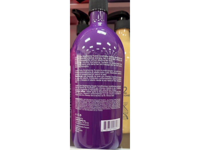 Luseta Colour Brightening Purple Conditioner, 33.8 fl oz/1L