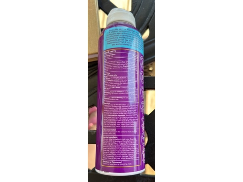 Bob Kids Spray On Lotion Sunscreen, SPF 50, 6 fl oz/177 mL