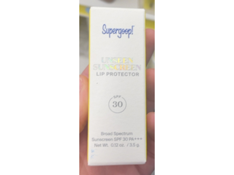Supergoop Unseen Sunscreen Lip Protector, SPF 30, PA+++, 0.12 oz/3.5 g