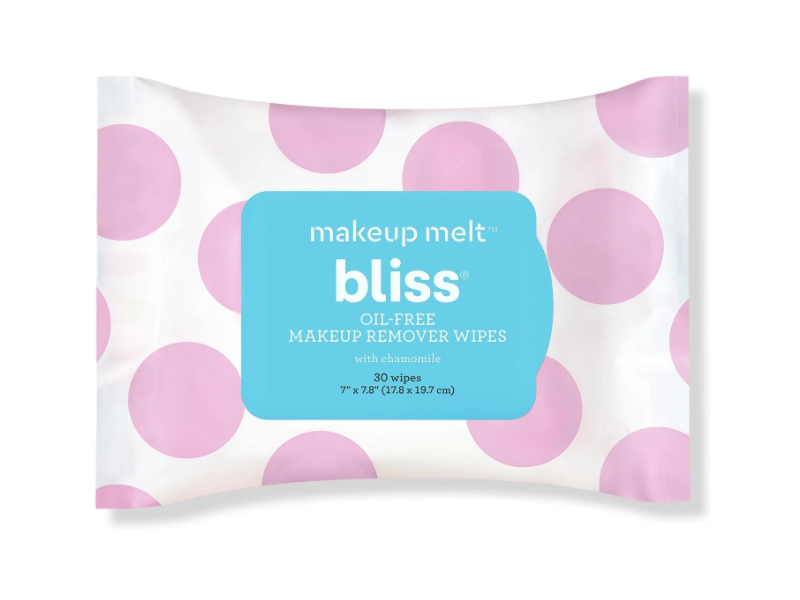 Bliss Makeup Melt Oil Free Makeup Remover Wipes, 30 Count