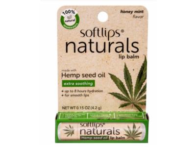 Softlips Naturals Hemp Seed Oil Lip Balm, Honey Mint, 0.15 oz/4.2 g