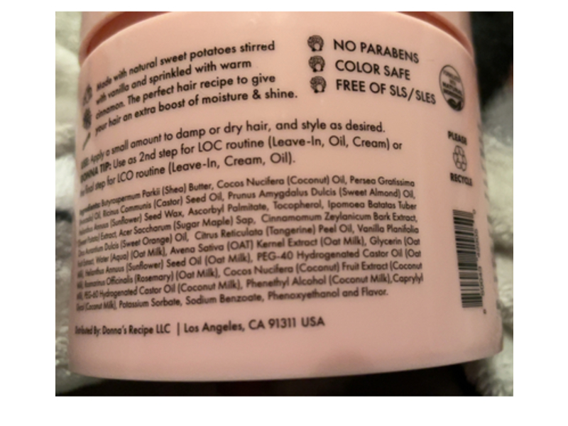 Donna's Recipe By Tabitha Brown Extra Creamy Hair & Scalp Oil, Sweet Potato Pie, 6 fl oz/177 mL