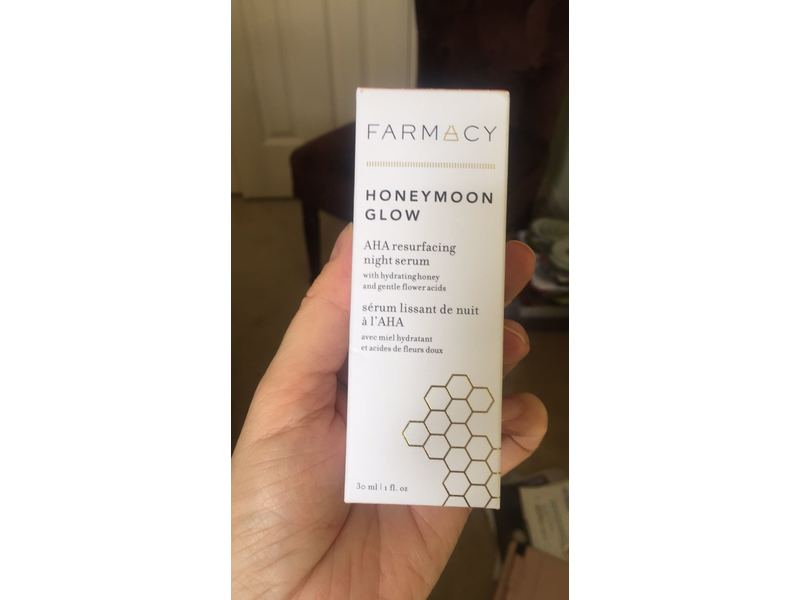 Farmacy Honeymoon Glow Aha Hydrating Night Serum, 1 fl oz/30 mL