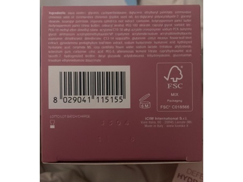 Bionike Defence Hydractive Hydro Nourishing Cream, 1.69 fl oz/50 mL