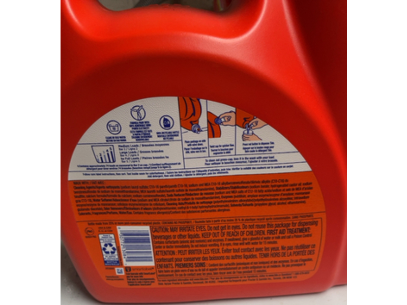 Tide+ A Touch Of Downy Liquid Detergent, April Fresh, 74 Loads, 115 fl oz/3.4 L