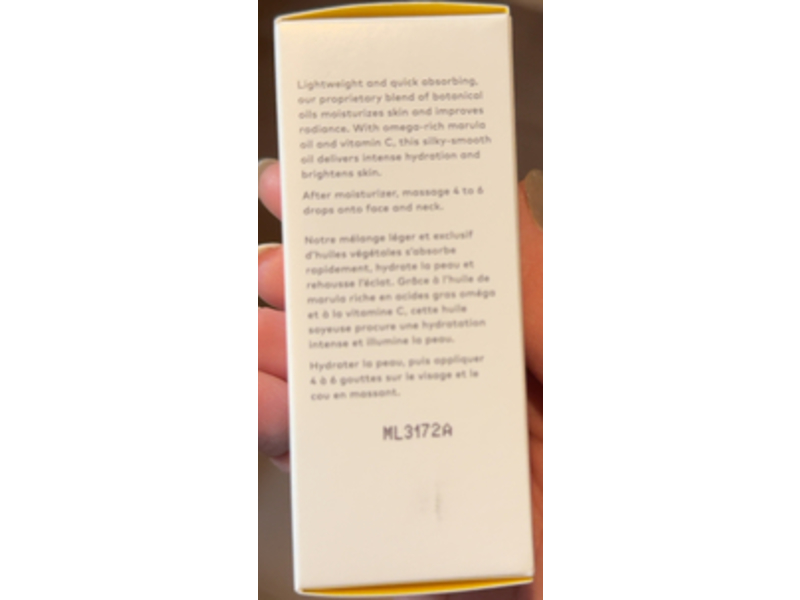 Beautycounter All Bright Brightening Facial Oil, 0.67 fl oz/20 mL