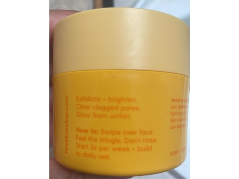 Kinship Lemon Honey AHA Exfoliating Pads, Insta Swipe, 45 Count