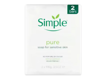 Simple Pure Soap, 3.5 oz/100 g, Pack Of 2