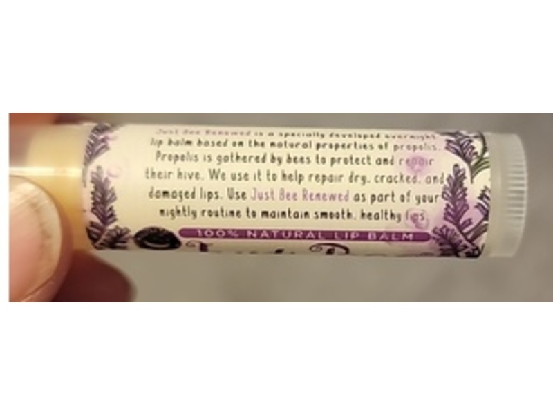Just Bee Cosmetics Renewed Natural Lip Balm, 0.15 oz/4.25 g