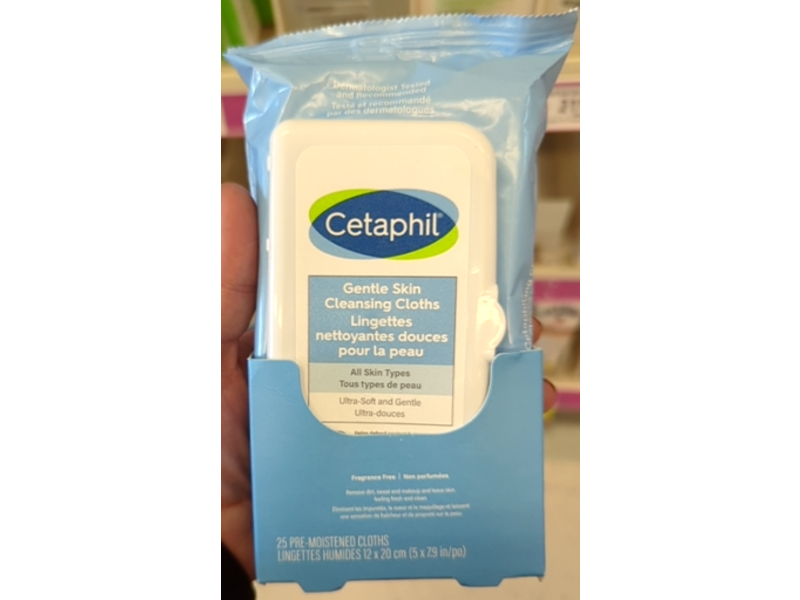 Cetaphil Gentle Skin Cleansing Cloths, 25 Counts