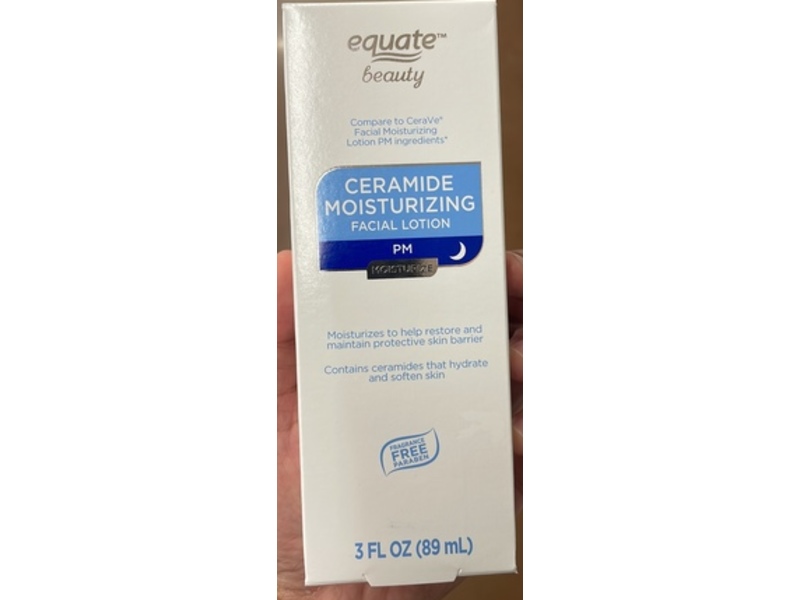 Equate Beauty Ceramide Moisturizing Facial Lotion, 3 fl oz/89 mL