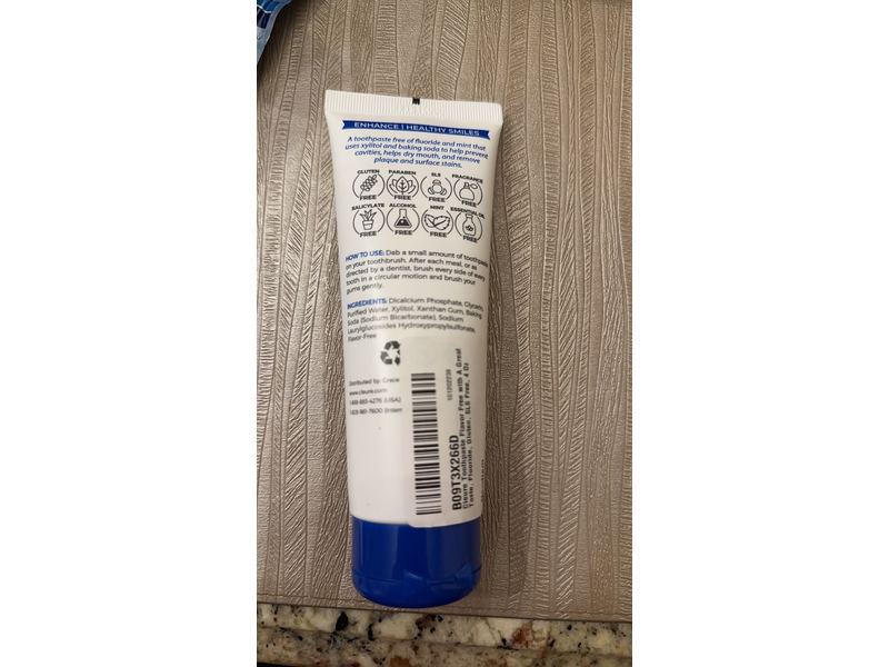 Cleure The Original Flavor Free Toothpaste, 4 oz/ 113.4 g