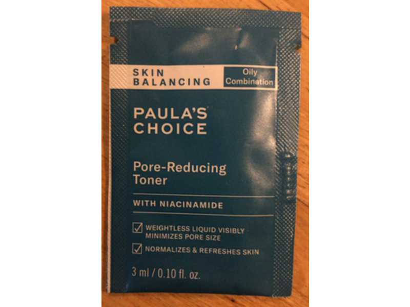 Paula's Choice Skin Balancing Pore-Reducing Toner, Niacinamide, 0.10 fl oz/3 mL