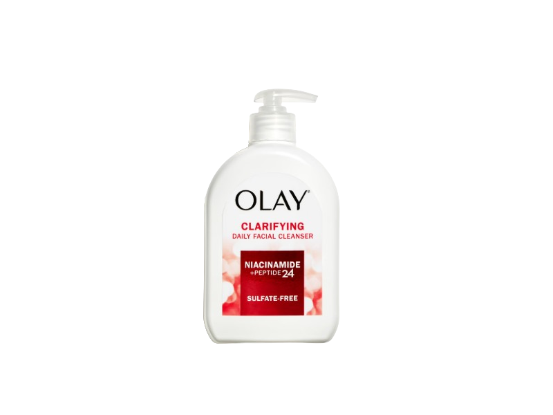 Olay Niacinamide + Peptide 24 Clarifying Face Wash, Sulfate-Free,16 fl oz/473 mL