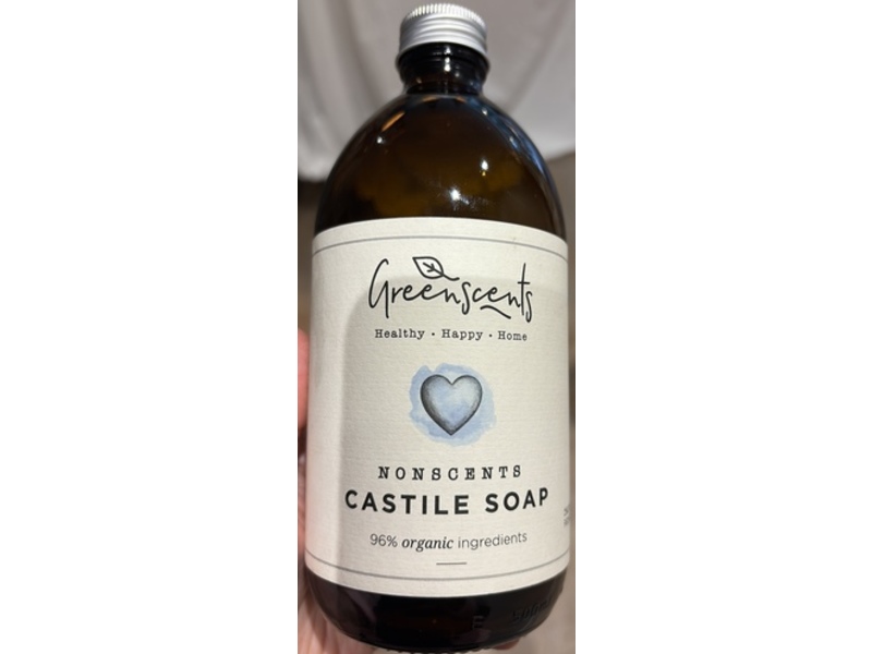 GreenScents Nonscents Castile Soap, 500 mL