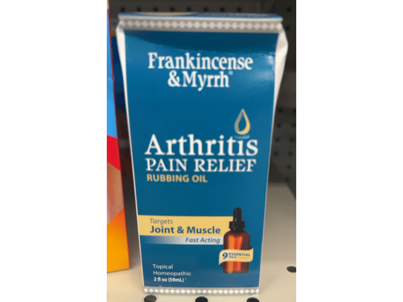 Frankincense & Myrrh Arthritis Pain Relief Rubbing Oil, 2 fl oz/59 mL