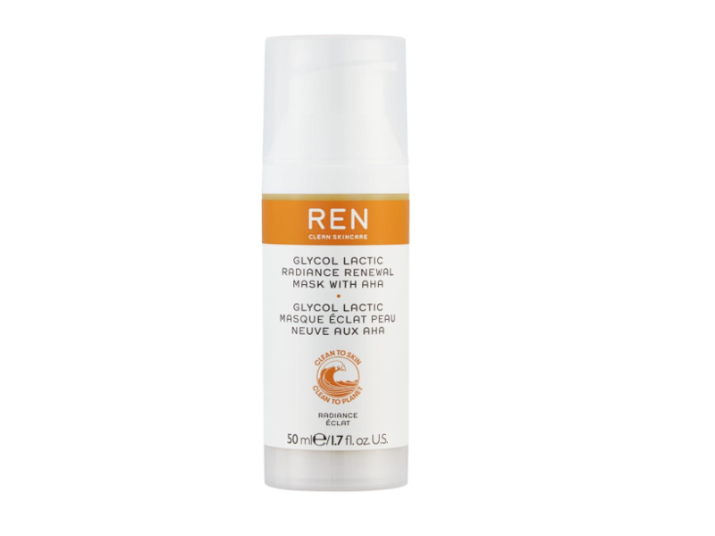 Ren GlycoL Lactic Radiance Renewal Mask, 1.7 fl oz/50 mL