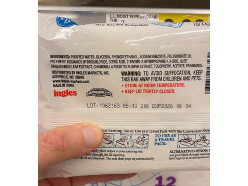 Laura Lynn Flushable Moist Wipes, 42 Wipes