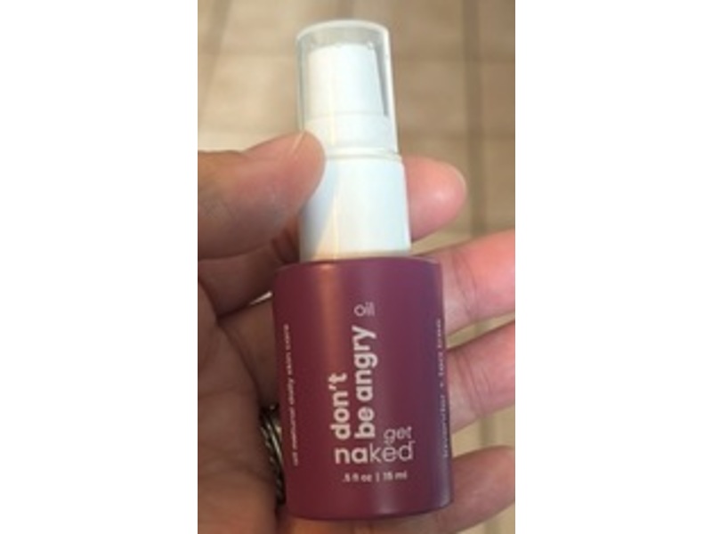 Naked All Natural Don't Be Angry Oil, Lavender + Tea Tree, 0.5 fl oz/15 mL