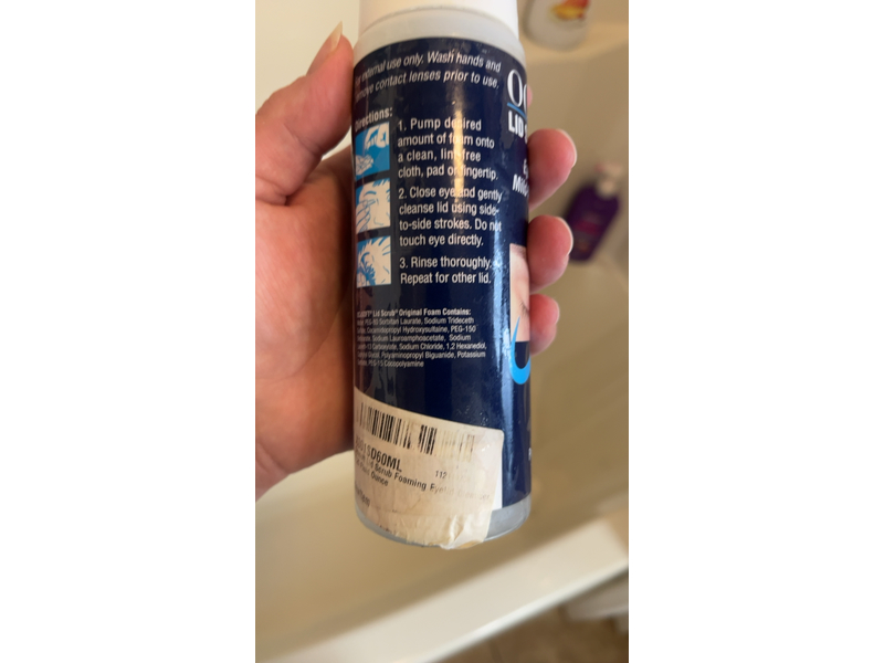 OCuSOFT Lid Scrub Original Foaming Eyelid Cleanser, 7.25 fl oz/215 mL