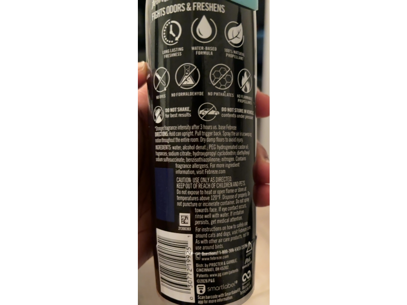 Febreze UnStopables Air Mist, Fresh, 8.1 oz/230 g