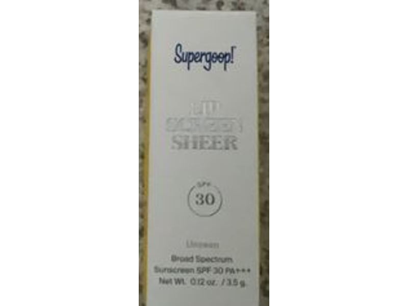 Supergoop! Lip Screen Sheer Sunscreen, SPF 30, 0.12 oz/3.5 g