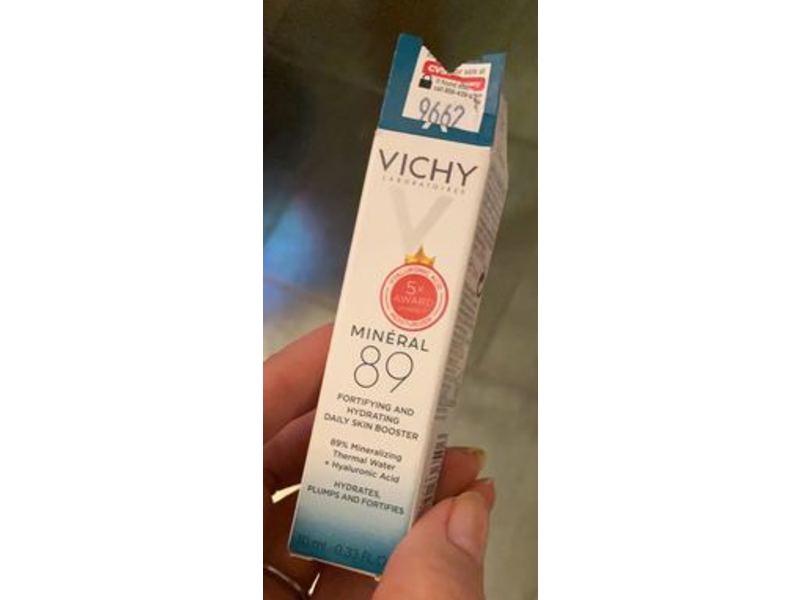 Vichy Mineral 89 Hydrating Hyaluronic Acid Serum, 0.33 fl oz/10 mL