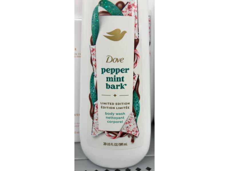 Dove Limited Edition Body Wash, Peppermint Bark, 20 fl oz/591 mL