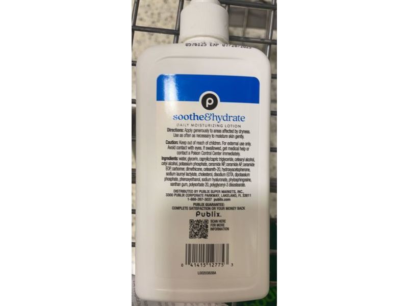 Publix Daily Moisturizing Lotion, Soothe & Hydrate, 12 fl oz/355 mL