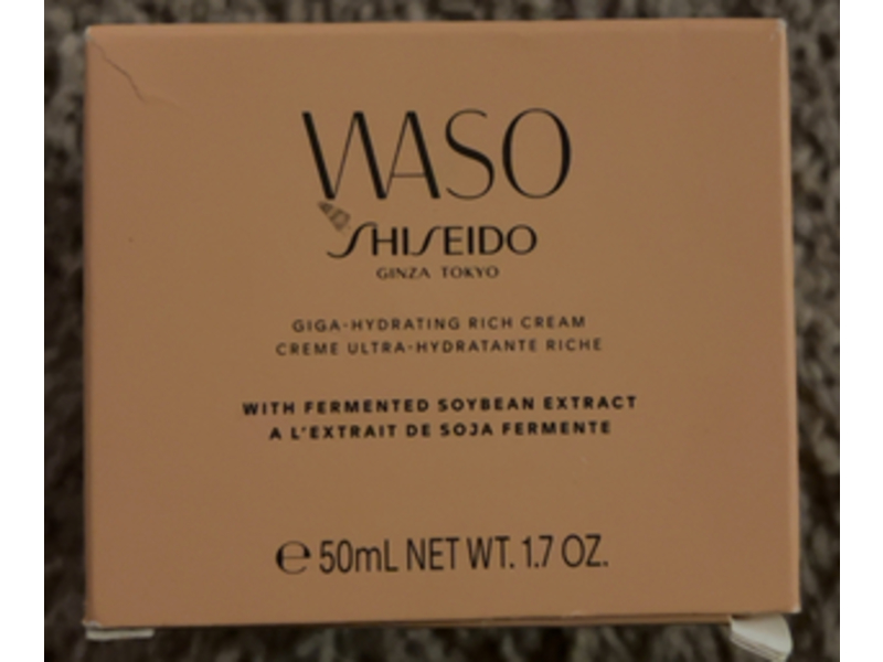 Shiseido Waso Giga - Hydrating Rich Cream, Fermented Soyabean Extract, 1.7 oz/50 mL