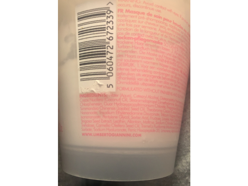 Umberto Giannini Thirsty Curls Treatment Mask, 6.7 fl oz/200 mL