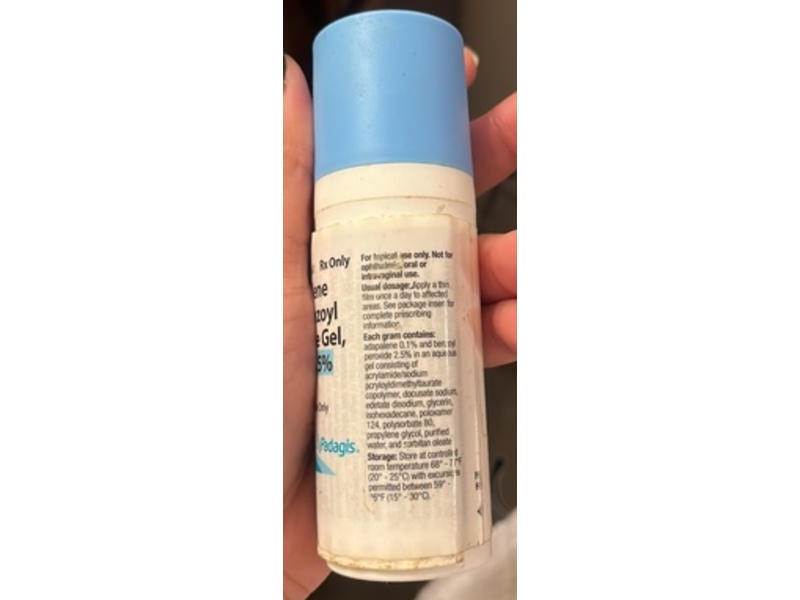 Adapalene and Benzoyl Peroxide Gel 0.1%/2.5%, 45 g, Padagis (Rx)