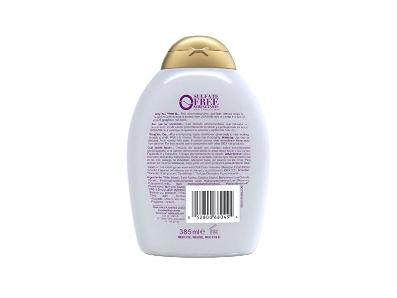 OGX Vibrant Color Vibes Conditioner for Color-Treated Hair, 13 fl oz