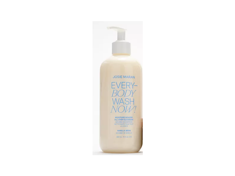 Josie Maran Every Body Wash Now Moisture Mousse, Vanilla Bean, 32 fl oz/960 mL