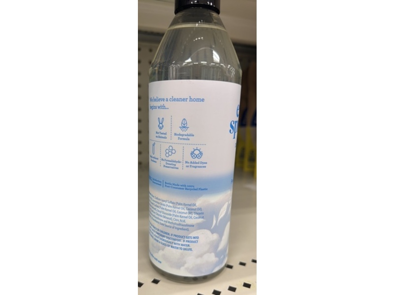 Ever Spring Dish Soap, Free & Clear , 18 fl oz/532.3 mL