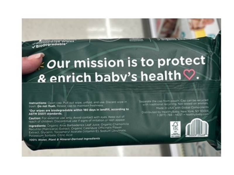 HealthyBaby Wet Wipes, 56 Count