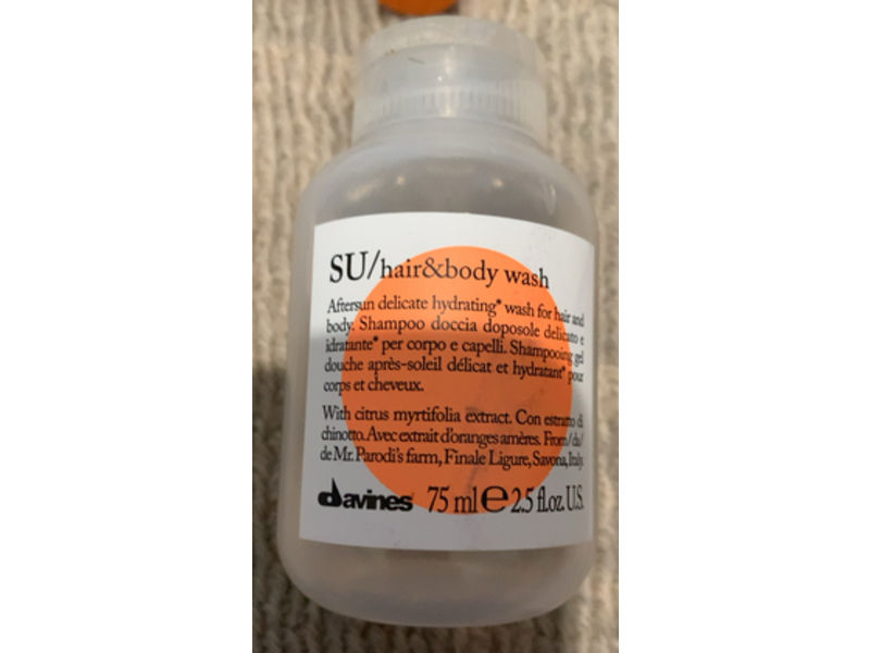 Davines Su/ Hair & Body Wash, Citrus Mitrifolia Extract, 2.5 fl oz/75 mL